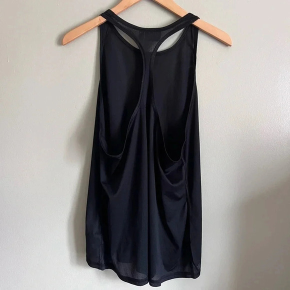 Athleta Black Surge Mesh Racerback Tank Top Size XL - Picture 3 of 9
